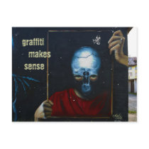 Graffiti street art - postcard template