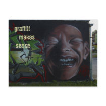 Graffiti street art - postcard template