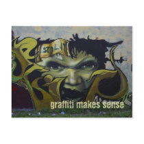 Graffiti street art - postcard template