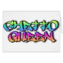 Graffiti style Ghetto Queen 2 cards