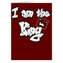 Graffiti Style "I am the King" with crown cards