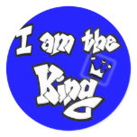 Graffiti Style "I am the King" with crown stickers