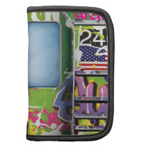 Graffiti Subway Train Green Folio Planners