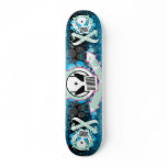 Graffiti Tech Skull Skateboard