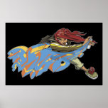 Graffiti throw poster