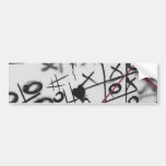 Graffiti Tic Tac Toe Bumper Stickers