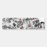 Graffiti Tic Tac Toe Bumper Stickers