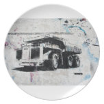 Graffiti Truck Dinner Plate