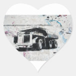 Graffiti Truck Heart Sticker