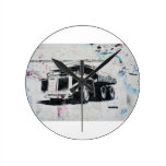 Graffiti Truck Round Clock