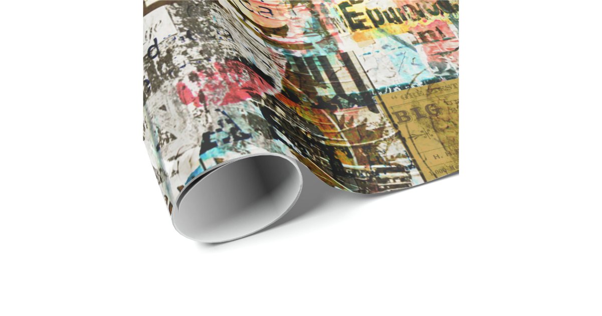 graffiti urban wrapping paper Zazzle