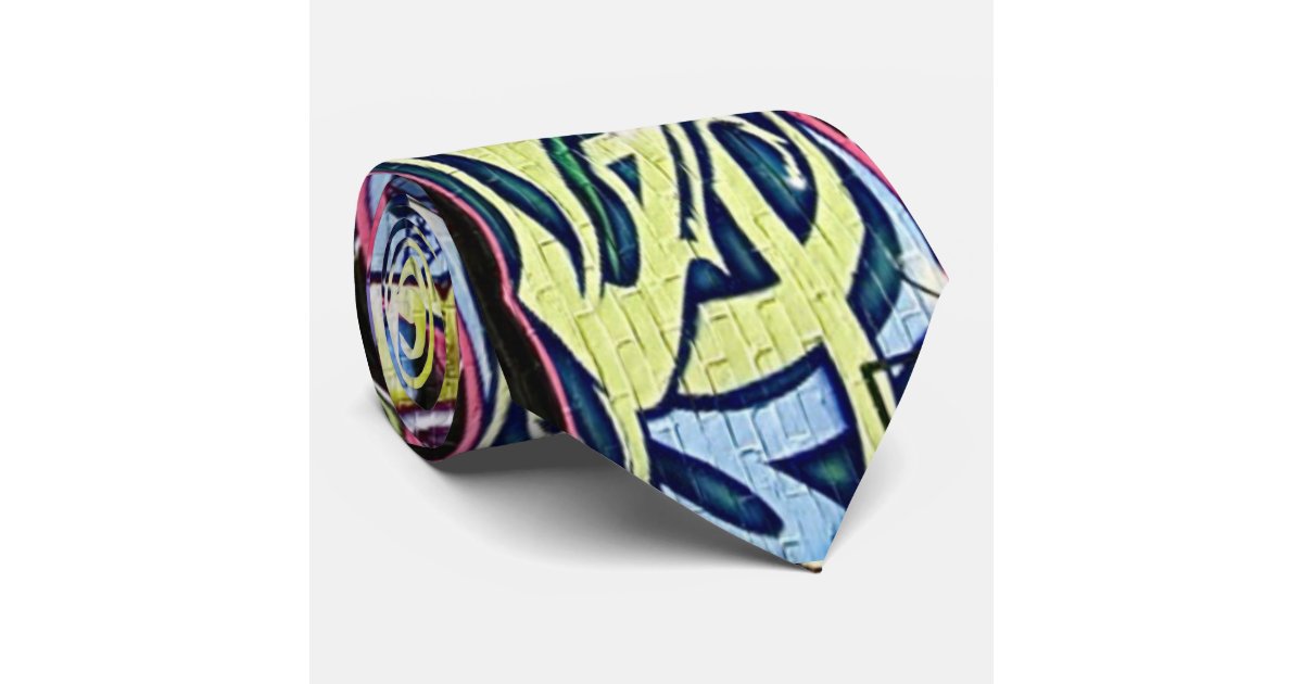Graffiti urbanite tie Zazzle