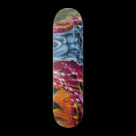 Graffiti Wall Old Focused Man Skate Board