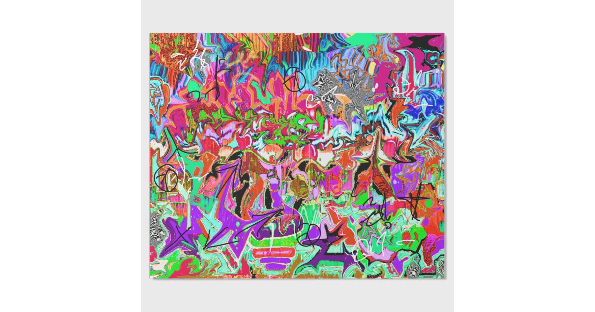 Graffiti Wrapping Paper Zazzle