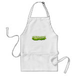 Graffitti Green Customizable Design aprons