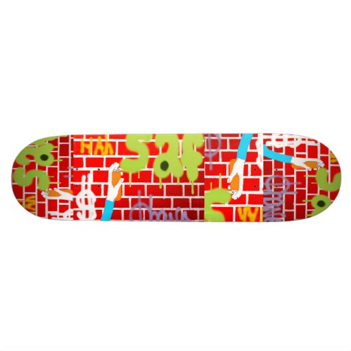 Graffitti spray painting Skateboard Zazzle