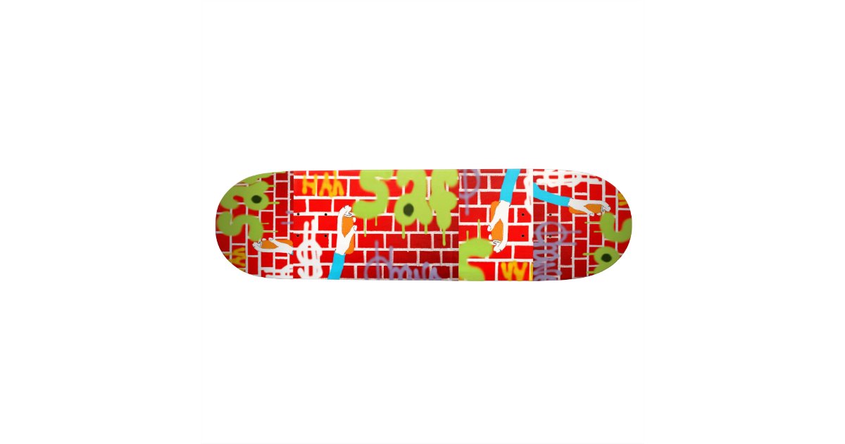 Graffitti spray painting Skateboard Zazzle
