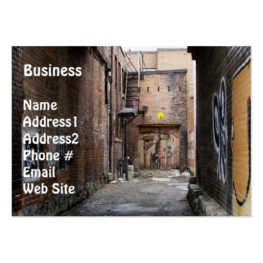 Graffitti Wall Grunge Business Card (front side)
