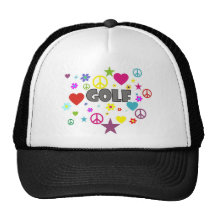 Gráficos mezclados del golf gorros bordados