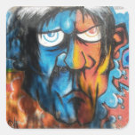 Grafitti Art Square Sticker