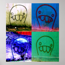 Grafitti Characters Canvas Posters