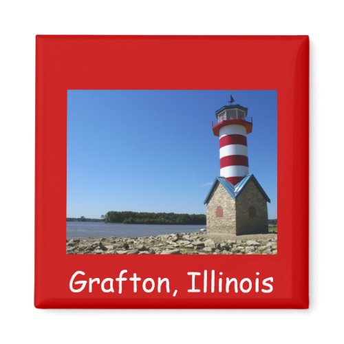 Grafton, IL Lighthouse magnet