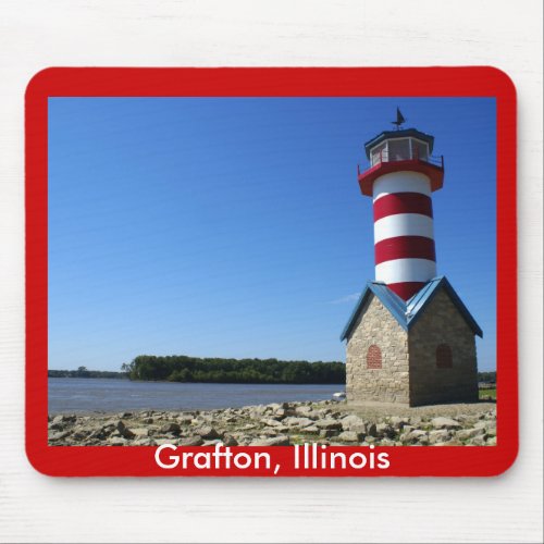 Grafton, IL Lighthouse mousepad