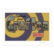 Grafton, West Virginia - Large Letter Scenes Post Cards