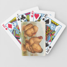 Graham - Buff Cochin Chickens Playing Cards
