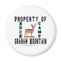 Graham Mountain Buck Camp Magnet by Grahammountain Graham Mountain Buck Camp Magnet