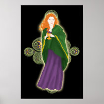 Grail Maiden Celtic Art Prints posters