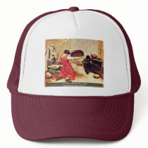 Grain And Seven Women By Courbet Gustave Mesh Hats