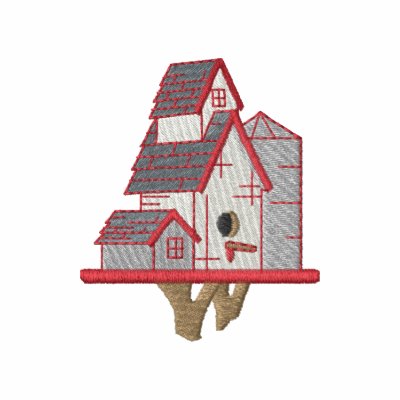 Grain Elevator Birdhouse Embroidered Hoodie Grain Elevator Birdhouse Embroidered Hoodie