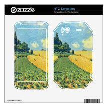 Grain fields on the hills of Argenteuil by Sisley Skins For HTC Sensation