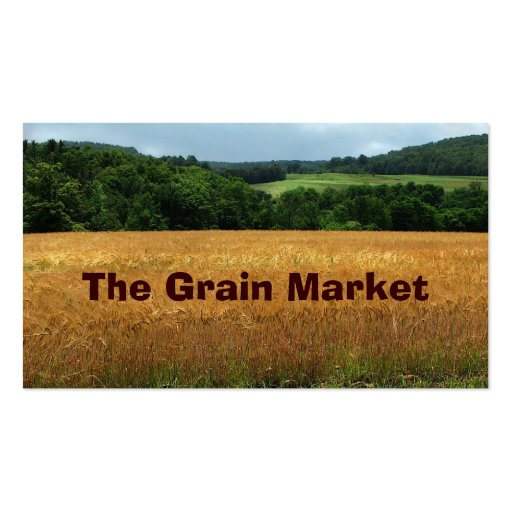 Grain Market Business Card Templates (front side)