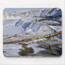 Grain train, Alberta, Canada Winter Mousepad