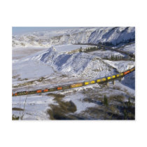 Grain train, Alberta, Canada Winter Post Cards