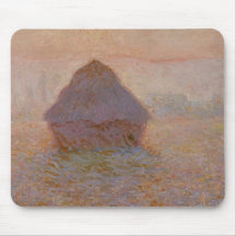 Grainstack, Sun in the Mist, 1891 (oil on canvas) Mousepads