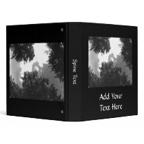 Grainy Black and White image of Trees and Sky. Vinyl Binders