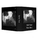 Grainy Black and White image of Trees and Sky. Binder