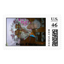 Gram & Mercy 1st Bday postage by snoozermom Gram & Mercy 1st Bday postage