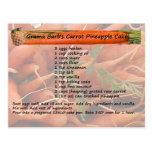 GramaBarb's Carrot Pineapple Cake Postcard