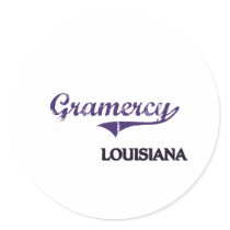 Gramercy Louisiana City Classic Round Sticker