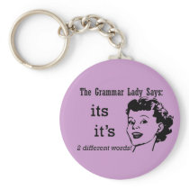 Grammar It's and Its Keychain