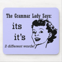 Grammar It's and Its Mousepad