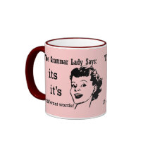 Grammar It's and Its Mugs