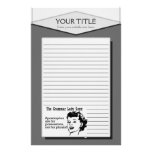 Grammar Lady Apostrophes Lined Stationery