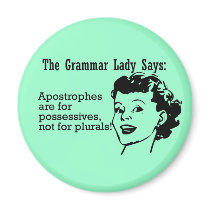 Grammar Lady Apostrophes Magnets