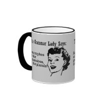 Grammar Lady Apostrophes Mugs