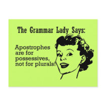 Grammar Lady Apostrophes Postcards